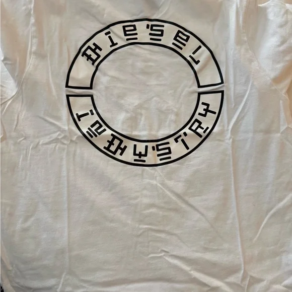 Diesel White T-Shirt with Superior Print size M - Picture 5 of 5